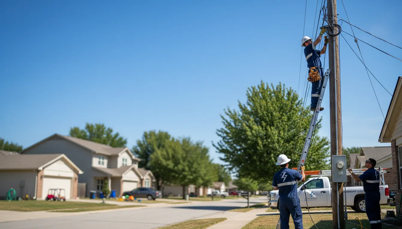 Residential electrician providing installation services in Rock Spring, GA